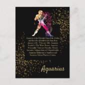 Aquarius de waterdrager briefkaart (Voorkant)