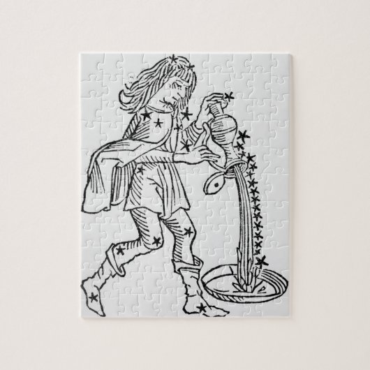 Aquarius (de waterdrager) een voorbeeld uit legpuzzel (Verticaal)