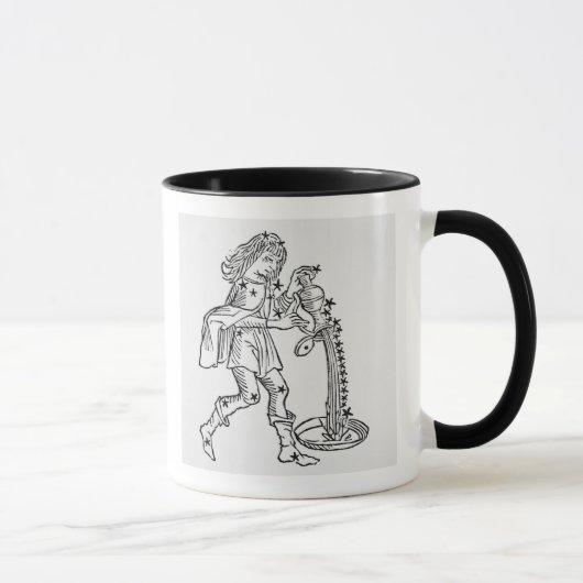 Aquarius (de waterdrager) een voorbeeld uit mok (Rechts)