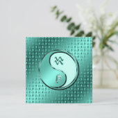 Aquarius de waterdrager kaart (Staand voorkant)