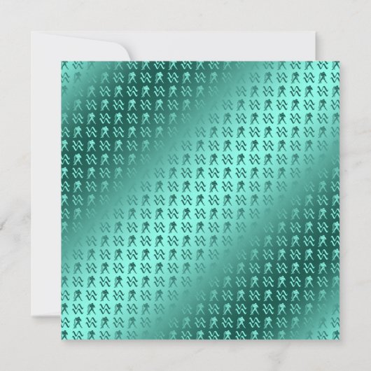 Aquarius de waterdrager kaart (Achterkant)