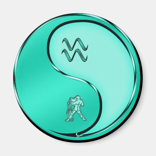 Aquarius de waterdrager magneet (Voorkant)