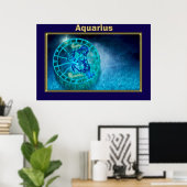 Aquarius de waterdrager poster (Thuiskantoor)