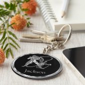 Aquarius ♒ de waterdrager - Zodiabel Sleutelhanger (Zijkant)