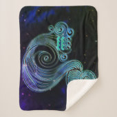 aquarius de waterdrager zodiac deanket sherpa deken (Voorkant)
