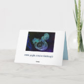 aquarius de waterdrager zodiac wenskaart kaart (Achterkant)