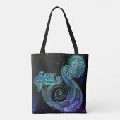 aquarius de waterdrager zoödiac canvas tas (Achterkant)
