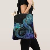aquarius de waterdrager zoödiac canvas tas (Dichtbij)