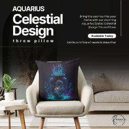 Aquarius Dierenriem Hemels Ontwerp Worp Kussen