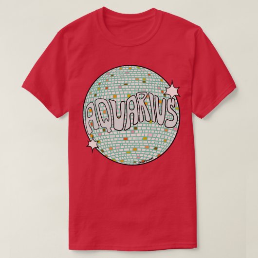 Aquarius Disco Ball T-shirt (Design voorkant)