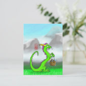 Aquarius/Dragon Briefkaart (Staand voorkant)