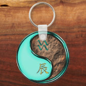 Aquarius & Earth Dragon Sleutelhanger (Achterkant)