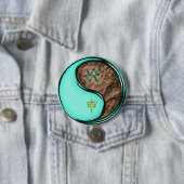Aquarius & Earth Monkey Ronde Button 7,6 Cm (In situ)