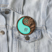 Aquarius & Earth Rabbit Ronde Button 7,6 Cm (In situ)