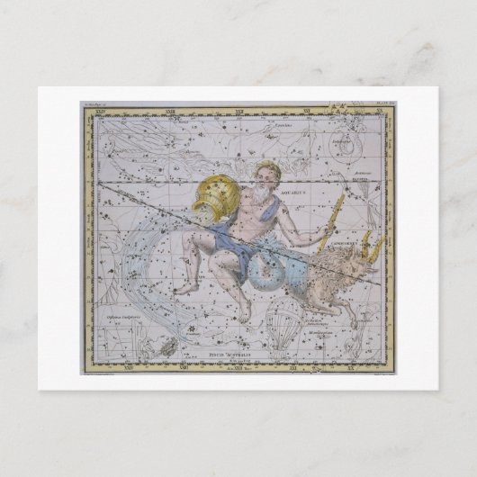 Aquarius en Capricorn uit 'A Celestial Atlas', Briefkaart (Voorkant)