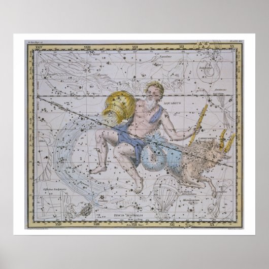 Aquarius en Capricorn uit 'A Celestial Atlas', Poster (Voorkant)