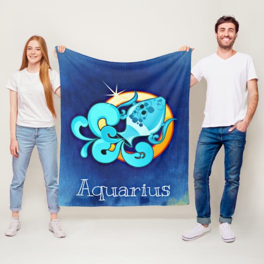 Aquarius Fleece Deken (In situ)