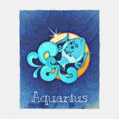 Aquarius Fleece Deken (Voorkant)