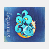 Aquarius Fleece Deken (Voorkant (Horizontaal))
