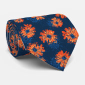 Aquarius Floral , eenzijdig bedrukt Stropdas (Opgerold)
