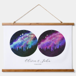 Aquarius Gemini - Persoonlijke paren Horoscope Hangend Wandkleed