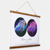 Aquarius Gemini - Persoonlijke paren Horoscope Hangend Wandkleed (Gebogen)