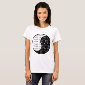 Aquarius Gemini yin yang zodiaa koppel T-shirt (Voorkant volledig)