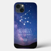 Aquarius | Gepersonaliseerde zodiac-constellatie Case-Mate iPhone Case (Achterkant)