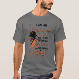 Aquarius Girl Birthday Ik kan alles doen T-shirt
