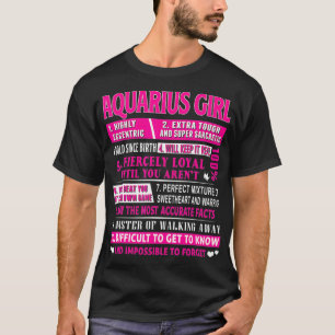 Aquarius Girl Funny Aquarius Birthday T-shirt