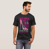 Aquarius Girl Like a Boss in Control diamond shoes T-shirt (Voorkant volledig)