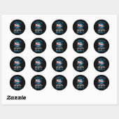 Aquarius Girl Zodiac Horoscope Ronde Sticker (Vel)