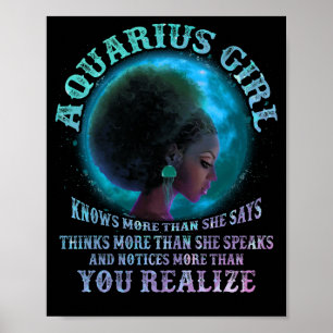 Aquarius Girls Black Queen Februari Poster