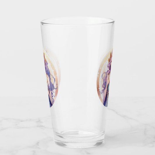 Aquarius glazen beker (Links)