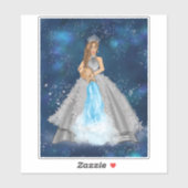 Aquarius Goddess met waterdrager Sticker (Vel)