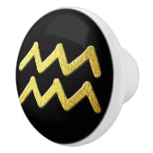 Aquarius Gold Keramische Knop (Rechts)