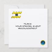 AQUARIUS.GOLD ZODIAC BIRTHDAY SIGN,ASTROLOGY CHART KAART (Achterkant)