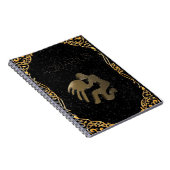 Aquarius golden sign notitieboek (Rechterzijde)