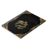 Aquarius golden sign notitieboek (Linkerzijde)