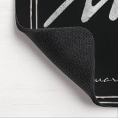 Aquarius hammered zilver gestileerde astrologiesym muismat (Hoek)