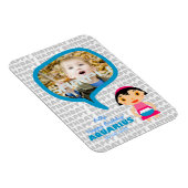 Aquarius Happy Birthday Keepslag voor kinderen Magneet (Rechterzijde)