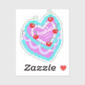 Aquarius Hart Cake Sticker (Vel)