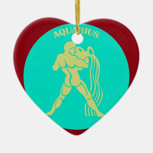 Aquarius Heart Ornament (Voorkant)