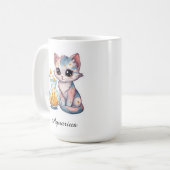 Aquarius Hemel Zodiac Mok - Roze Waterdrager (Voorkant links)