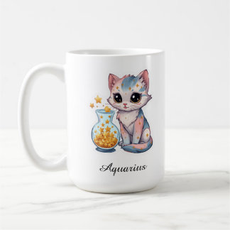 Aquarius Hemel Zodiac Mok - Roze Waterdrager