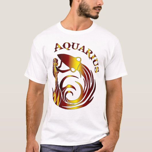 Aquarius Heren T-shirt (Voorkant)