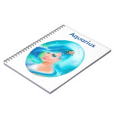 Aquarius Horoscope Zodiac Fantasy Notitieboek (Linkerzijde)