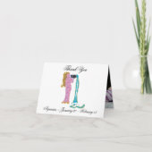 Aquarius Impressionist Schilderstijl & Goud Bedankkaart (Voorkant)