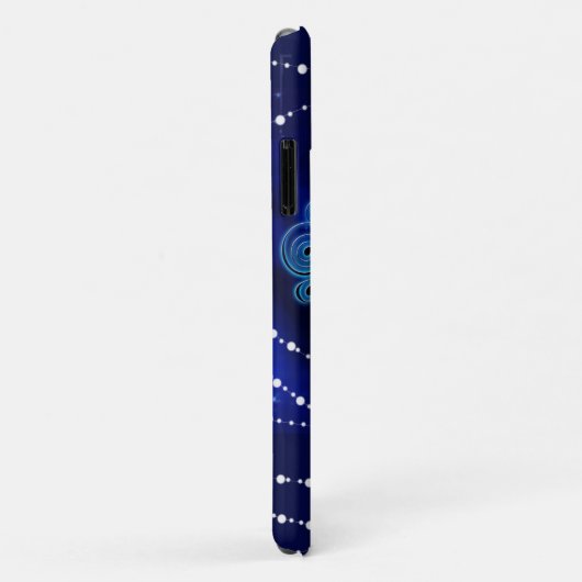 Aquarius in donkerblauw II Case-Mate iPhone Case (Achterkant/rechts)