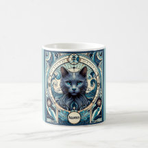 Aquarius Innovatieve Kat Zodiac